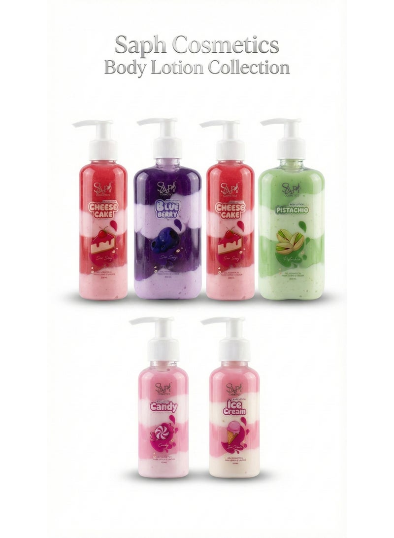 SAP Cosmetics Strawberry Cheesecake "Soo Sexy" Body Lotion - Gourmet Hydrating Body Gel for Soft, Sweet-Scented Skin - Moisturizing Swirl Formula, 300ml - Image 4